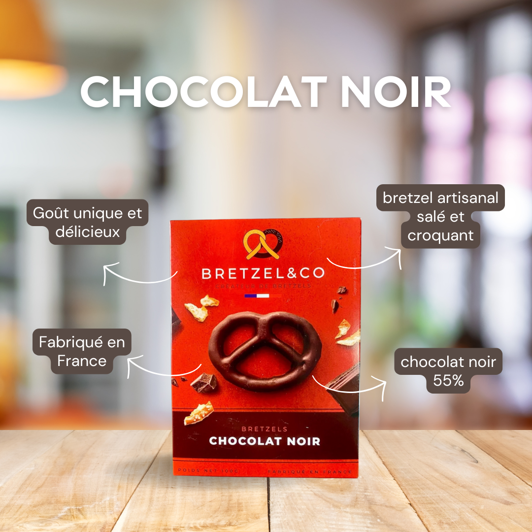 bretzel chocolat noir