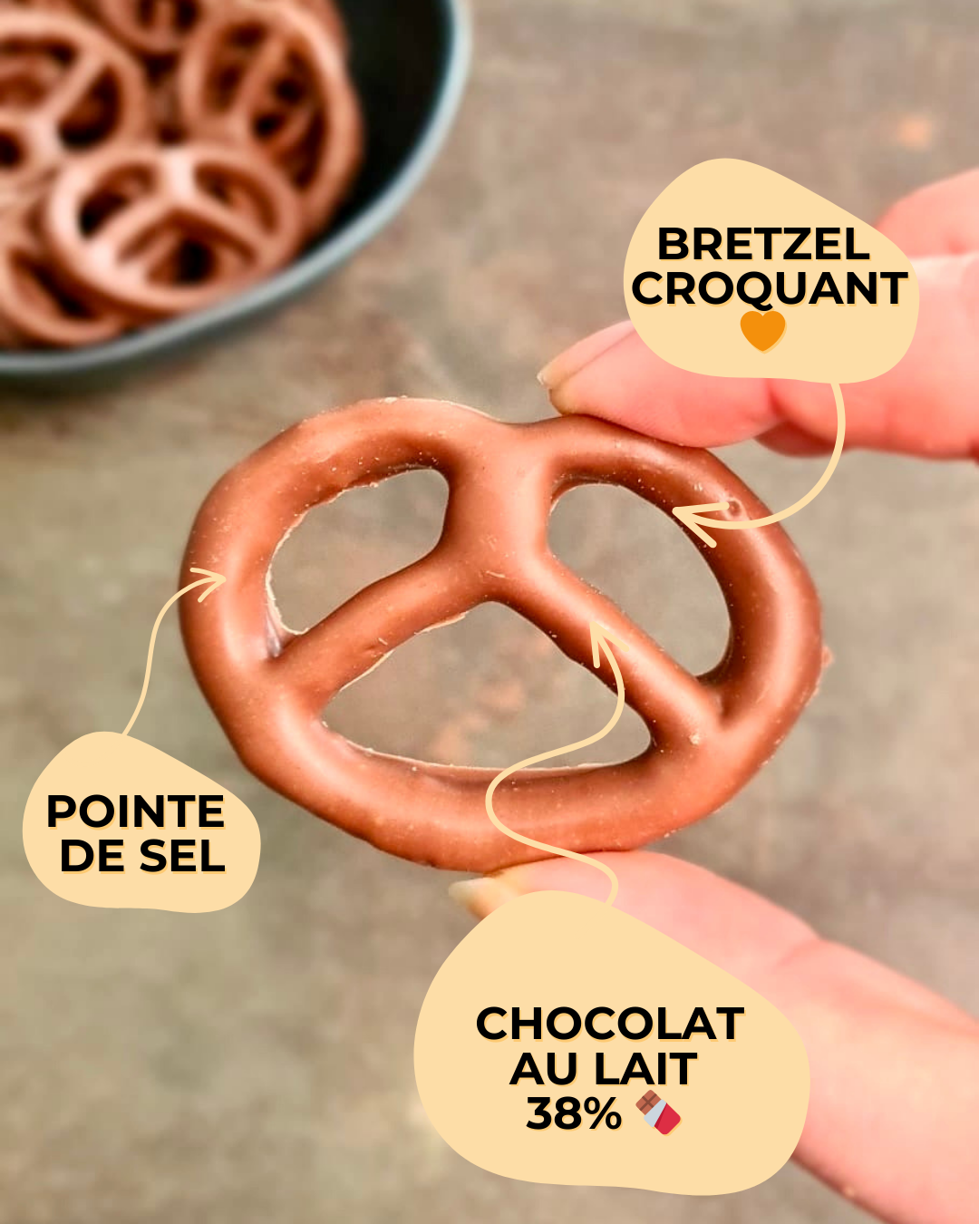 bretzel chocolat au lait