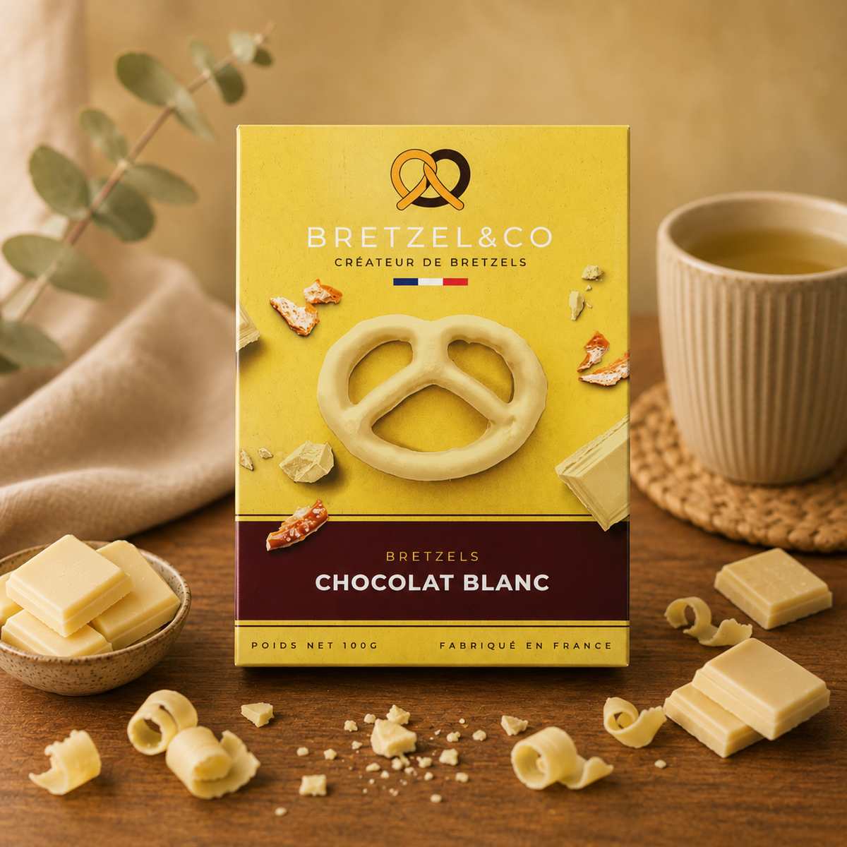 bretzel chocolat blanc