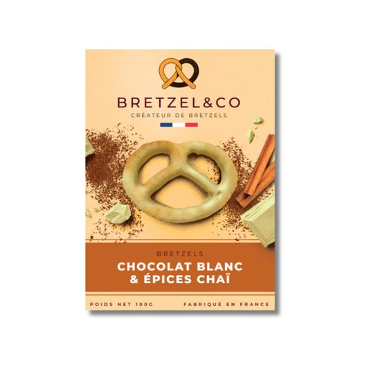 bretzel chocolat blanc - épices chaï