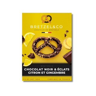 bretzel chocolat noir - citron gingembre